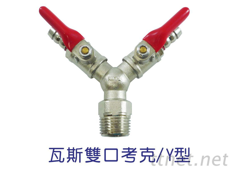 瓦斯双口考克-Y型